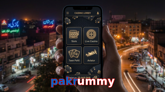 Main screen of Pakrummy app page for PK players